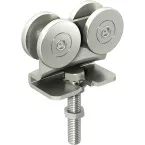 Swivel Caster with Gooseneck Bracket and 4 Steel Rollers on Ball Bearings SPORTUB 5040 max 150kg per piece