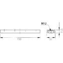 Mounting plate for sliding door ROB series 120.000 per piece