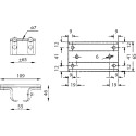 Ceiling bracket for sliding door ROB series 120.000 / pc