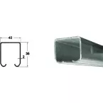 Bovenprofiel voor ROB-uittrekelementen serie 120.000 lengte 2m / 2m