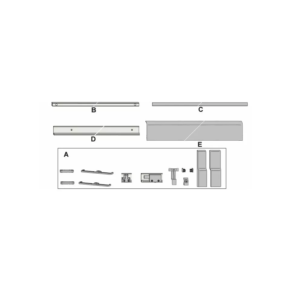 Lower Cover Profile 966/200 P1602 Bun...