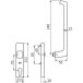 Binnenste sleutelhanger links GU 966 EV1 / pce