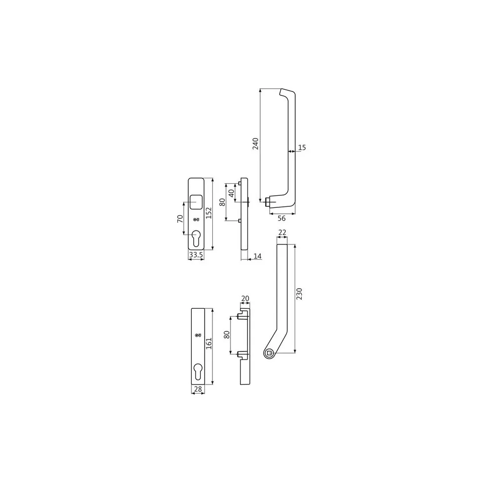 Double Handle for GU-966 PZ Cylinder...