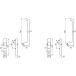 Double Cylinder Handles GU 934-937 White / pc