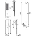 Handgreep GU 934-937 + komgreep bruin / pce