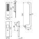 GU 934-937 Handle with EV1 Natural Aluminum Flush Pull per piece