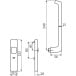 Enkele handgreep GU 934-937 wit / pce
