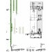 Serrure levant-coulissant GU 937 argent 1271-1850mm / pce