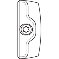 HAUTAU security strike plate for wood Eurofalz 18mm (9mm backset) per piece