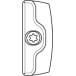 HAUTAU security strike plate for wood Eurofalz 18mm (9mm backset) per piece