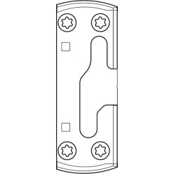 HAUTAU SP Gealan 7000 8000 Left Security Ventilation Strike Plate Set of 4 / pc