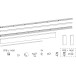 Kit rails dormants et accessoires Hautau SP Twin crème 9001 FFB 1651-2000 / pce