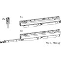 Hautau SP Trolley and Profile Reinforcement Kit 160 kg for 31 mm Track with Left Anti-Lift Off per piece