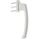 Handgreep Hautau voor schuifrail stift 7 wit (hks/psk) / pce