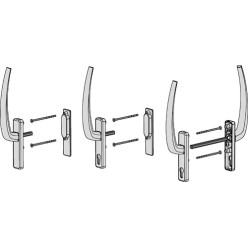 Raw Aluminum Handle and Recess for Lift-and-Slide Frames per Piece