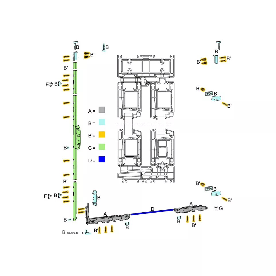 Hautau HS 300 Screws Pack for...