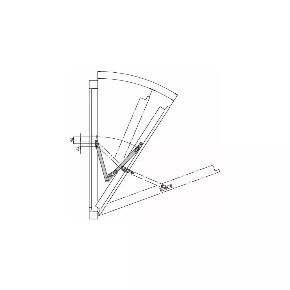 Hautau safety stay for tilt window...