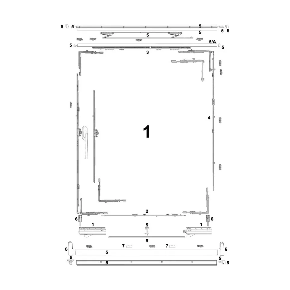 Euronut veiligheidsslot7/8 links...
