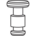 Roto Hinge Pin for Tilt Window PVC up to 130 kg R.230651 per piece