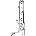 Roto K6/130 Male Pivot for Left PVC with 2 Pins 6mm Diameter per Piece