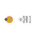 SAV Coiffe pour compas Roto E5 brune R04.4 / pce