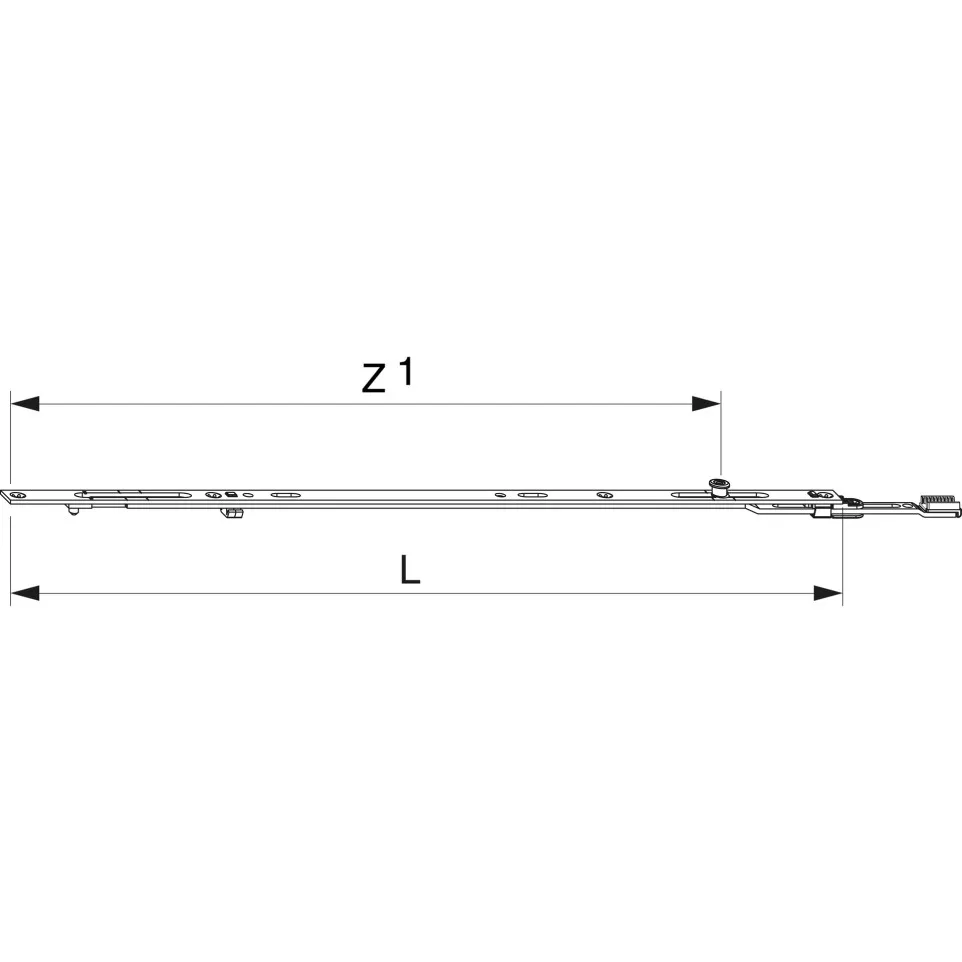 Extendable Locking Device with 1 i.S....