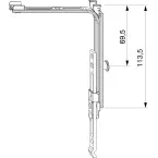 Vertical Adjustable Angle Drive Extension 1 i.S. HFF 750-2800mm per piece