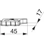 Stekkerdoos FT24 13V links schuin schroefbevestiging / pce