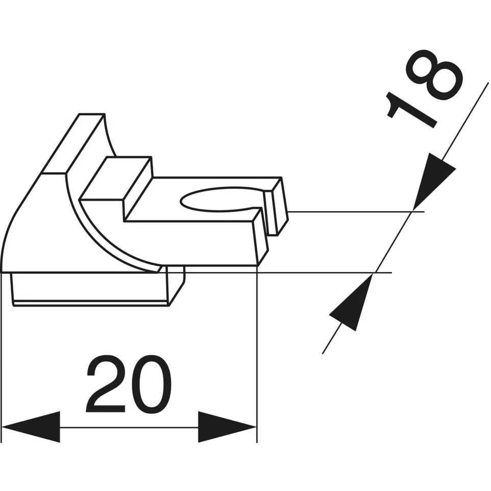 Euro Groove Strike Plate End Cap...