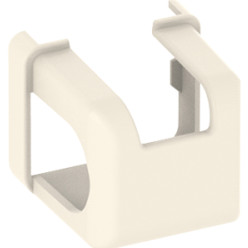 Cache palier d'angle appliqué PVC double plots court Ral9001 / pce