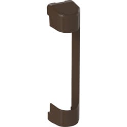 Cache palier de compas appliqué PVC double plots dormant brune / pce