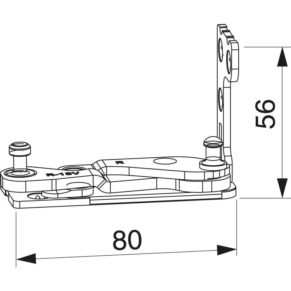 Invisible Corner Hinge Bracket 13V...