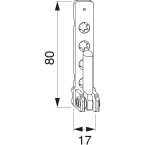 PVC hoeklager met 7mm...