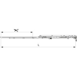 Preassembled OB TBT 600 LFF 401-600 Silver Hinge / pc