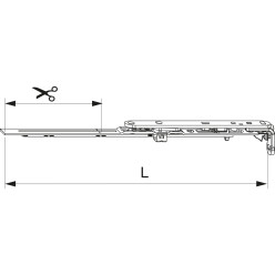 Pre-assembled OB TBT 400 LFF 320-400 Silver Hinge per piece