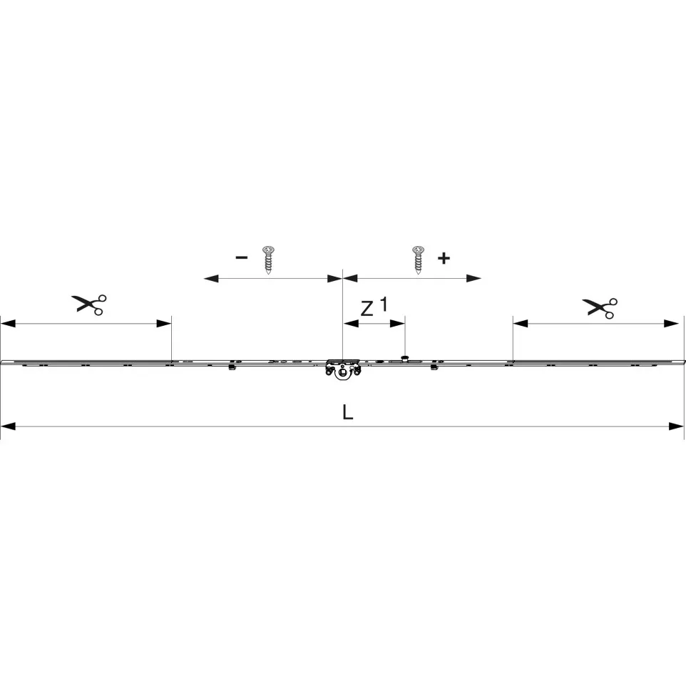 Crémone OF 1250 DM15 variable avec 1...