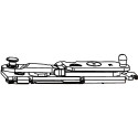 Onderscharnier DIN R Aluvision R.624973 / pce
