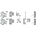 Drievleugelig scharnier GRIP 9826 voor aluminium raam 05-GR zilver / pce
