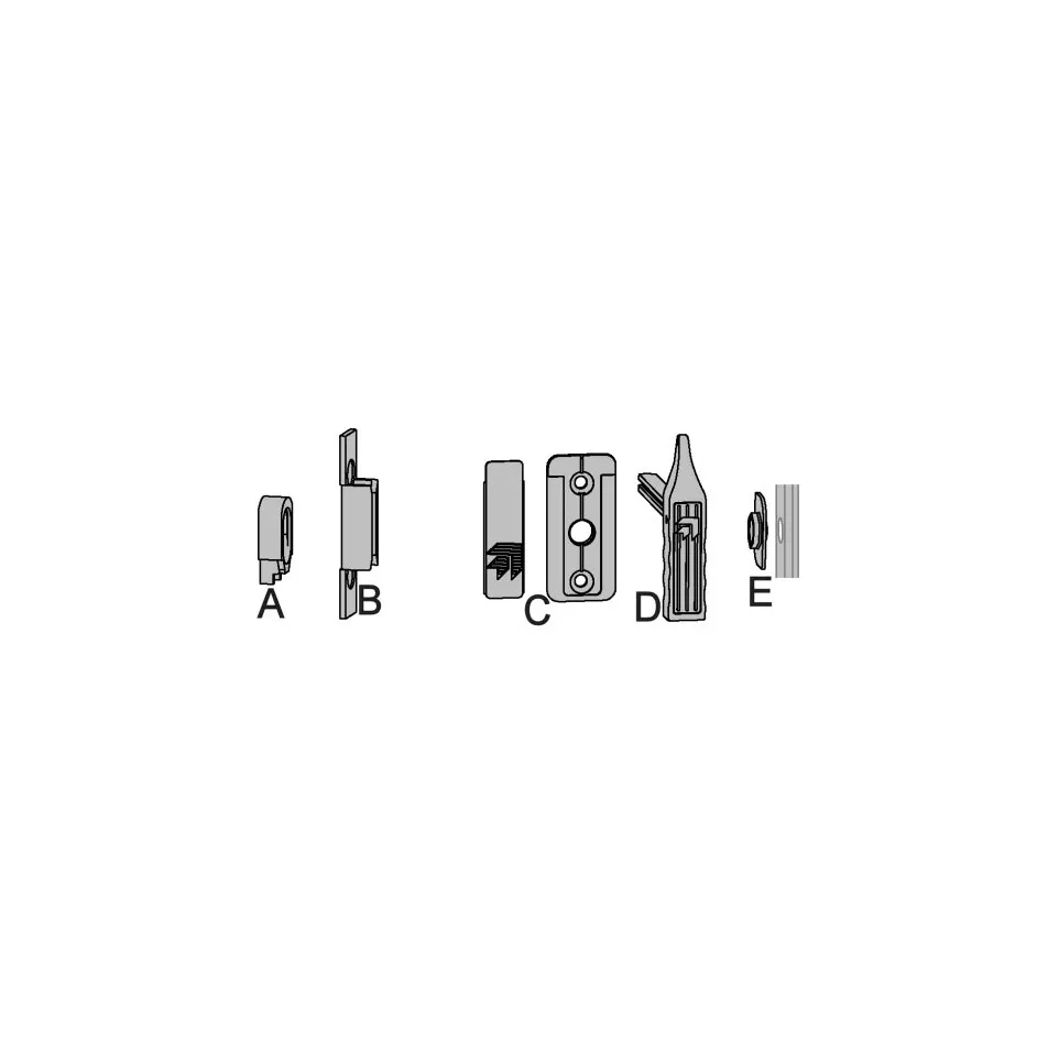 Roll-Line Raised Strike Plate per piece