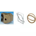Ferco Pivot Set No. 50 for Small Pivot and Round Window, 24mm Rebate, Pack of 2