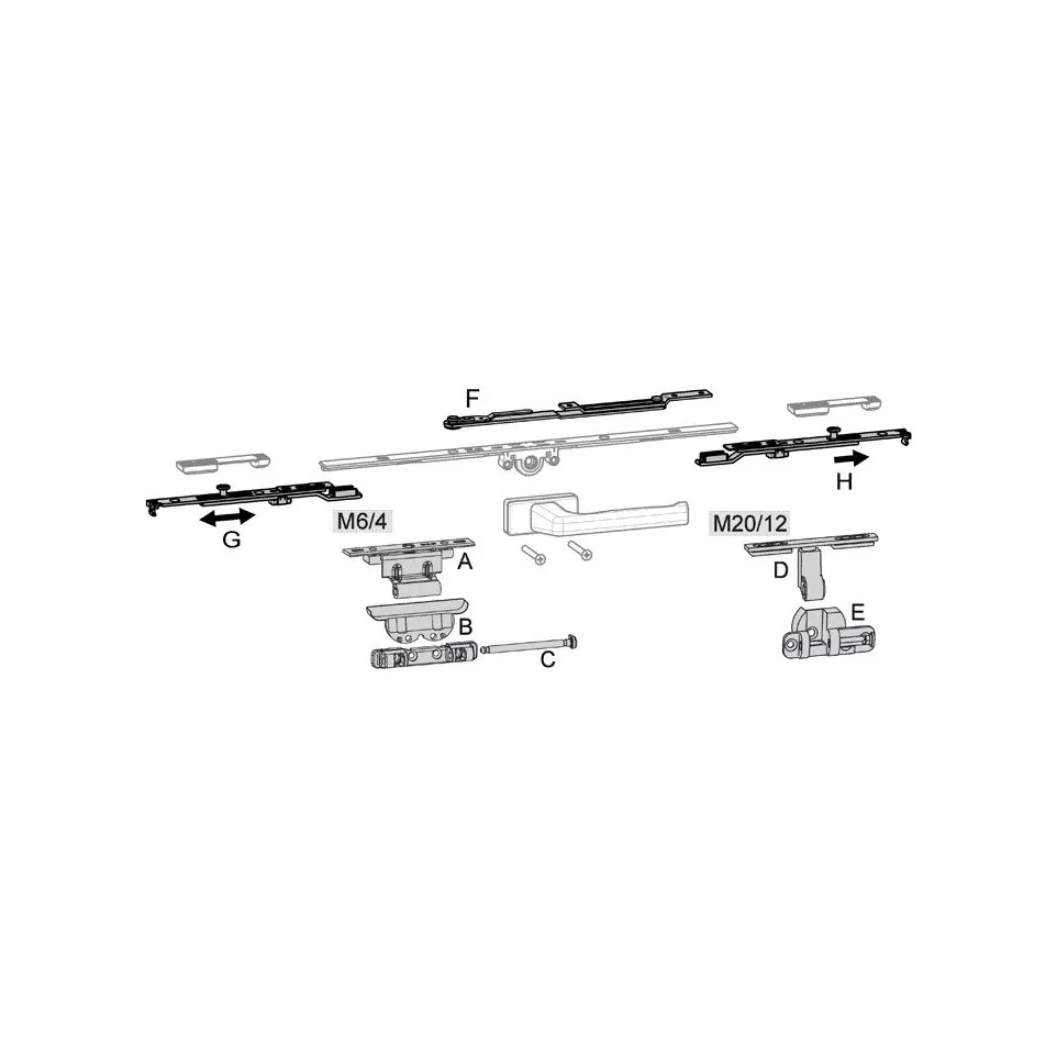 Cremone Bolt Extension 90° Action...
