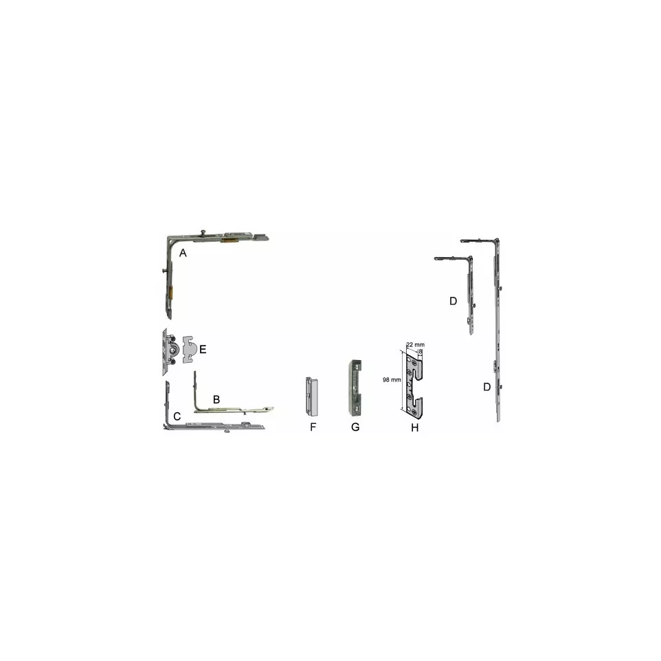 ROLSLOT ZILVER 4MM ''G 9.42957.00.L.1...