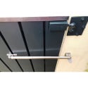 Ferme-portail Dictator Direkt II 200 - 600 N  anthracite avec accessoires de fixation pour vantail de 750 à 1500 mm / pce