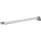 Ferme-portail Dictator Direkt II 150 - 400 N  blanc avec accessoires de fixation pour vantail de 750 à 1200 mm / pce