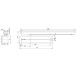 Assa Abloy DC350 deurdranger NL 1-4 vertraagd sluiten zonder arm zilver / pce