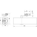 Overhead door closer Geze TS 2000 NV without arm black 9005 / pc