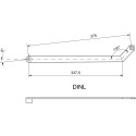 Bras courbe Dorma pour TS 91-92-93 et 98 XEA argent DIN L / pce