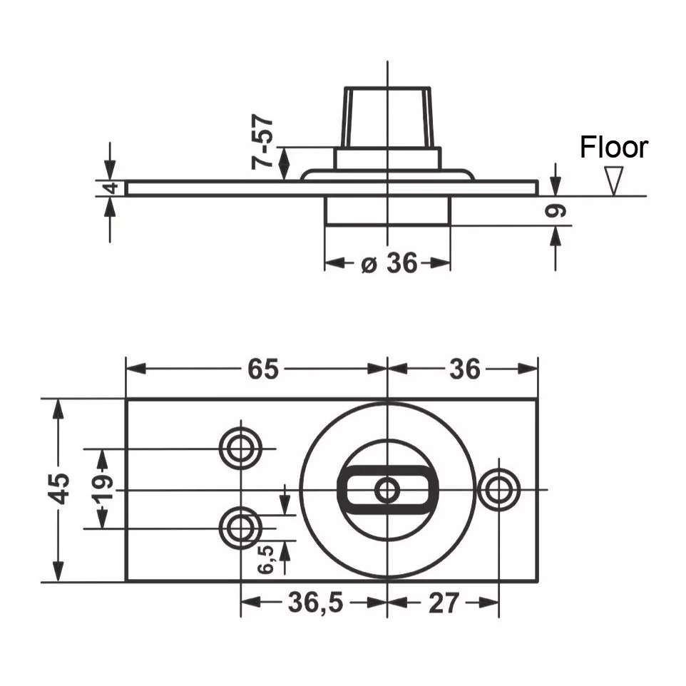 Dormakaba 7475 AX Floor Pivot Bearing...