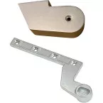 Coiffe pour bras inférieur BTS simple action Dorma DINR argent / pce