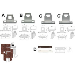 Strikes for Argenta latch bolts / pc